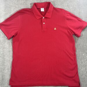 Brooks Brothers Mens XXL Red Slim Fit‎ Golf Performance Polo Shirt
